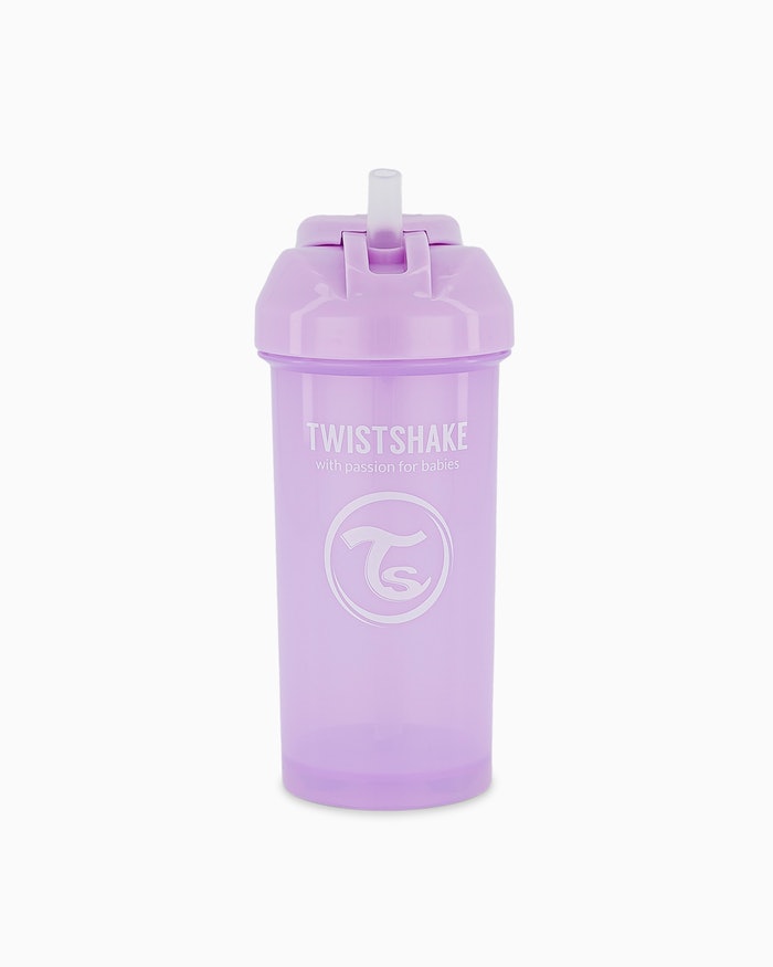 No Spill Sippy Silicone Cup with Straw (PURPLE)